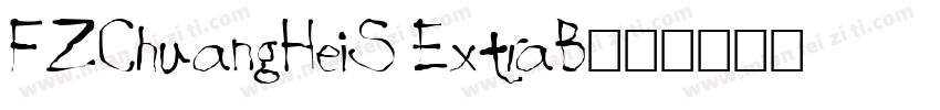 FZChuangHeiS ExtraB字体转换